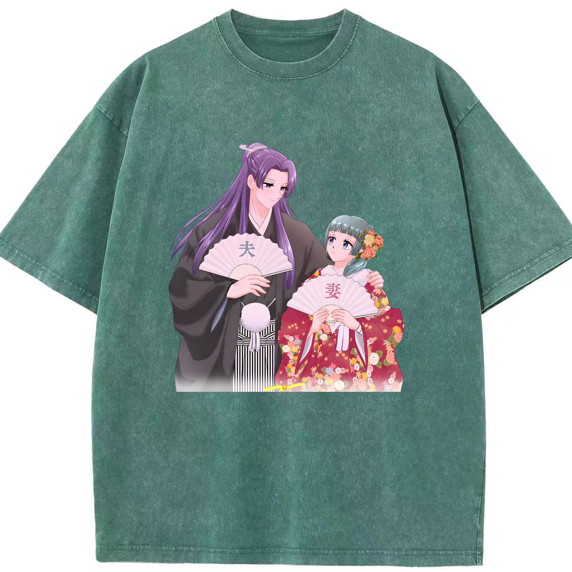 （画像用） 薬屋のひとりごと The Apothecary Diaries 綿100% ヴィンテージ風 半袖Tシャツ（フロントプリント）